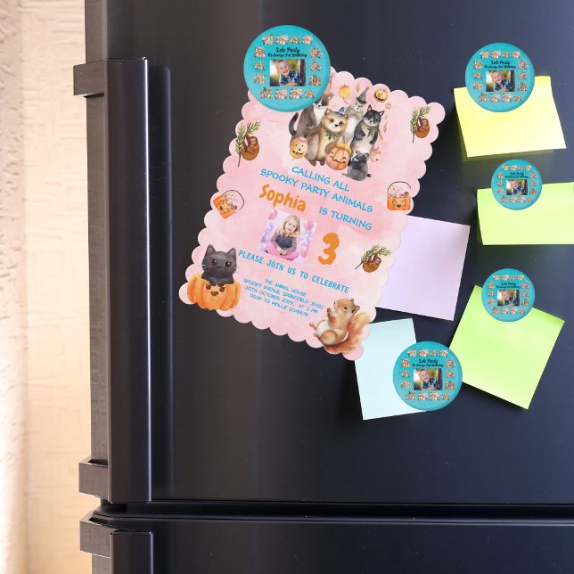 Aimant Fête d'Anniversaires de enfants de thème Personnal (Créateur téléchargé)