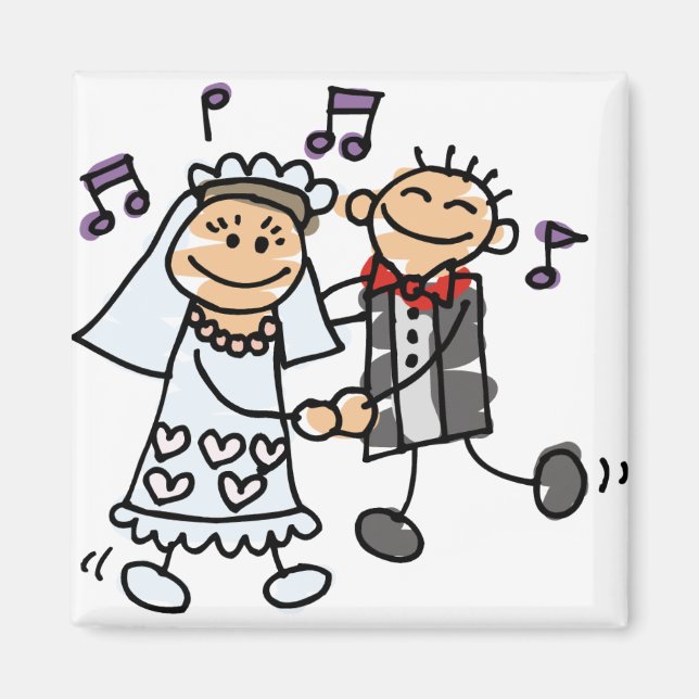 Aimant Fête de la mariée et de la chambre (Devant)