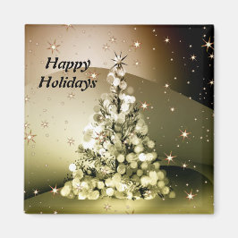 Aimant Fête de Noël Arbre d'Or brillant Étincelles