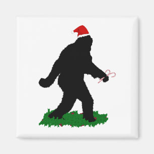 Aimant Fête de Noël, Gone Squatchin'
