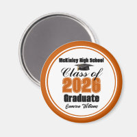 Fête de remise des diplômes personnalisée Orange d