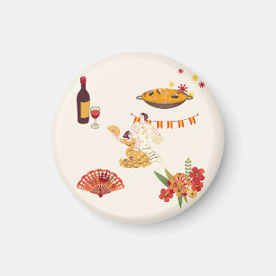 Aimant Fête de style espagnol