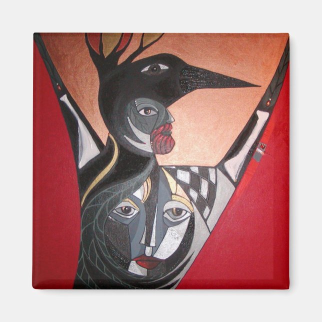 Aimant fête des corbeaux (Devant)