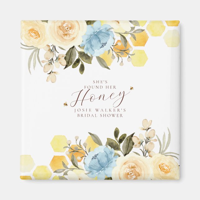 Aimant Fête des mariées d'abeilles (Devant)