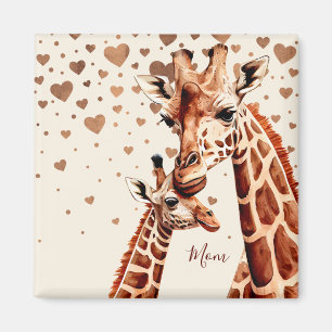 Aimant Fête des mères de Giraffe, Bonne fête des mères