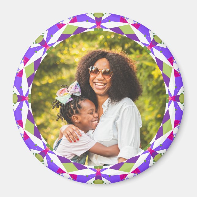 Aimant Fête des mères Maman Maman Bébé Fille Garçon Photo (Devant)