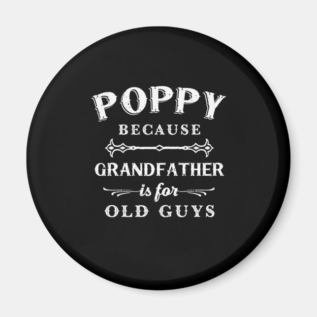 Aimant Fête des pères | Grand-Père Est Pour Les Vieux Gar (Devant)