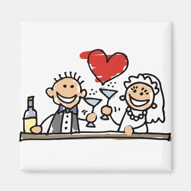 Aimant Fête du mariage (Devant)