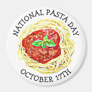Aimant Fête Nationale des Pâtes Octobre 17 Fête de la Nou