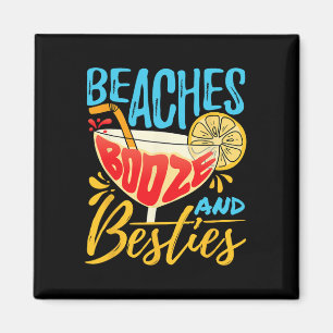 Aimant Fête sur l'île Bachelorette Beach - Plages Boisson