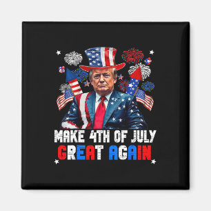 Aimant Feu d'artifice patriotique de Donald Trump pour le