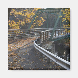 Aimant Feuillage d'automne et pont au-dessus des Millers