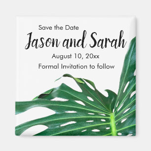 Aimant Feuille de palmier tropicale des Caraïbes, concept