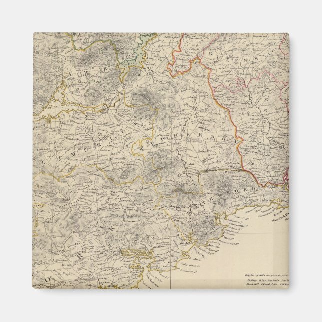 Aimant Feuille sud de l'Irlande (Devant)