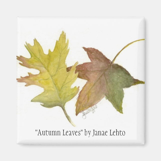 Aimant "Feuilles d'automne" par Janae Lehto (Devant)