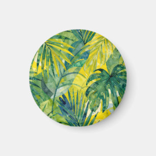 Aimant Feuilles de jungle Monstera Palmier Tropical