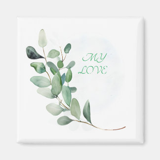 Aimant Feuilles de l'Eucalyptus vert