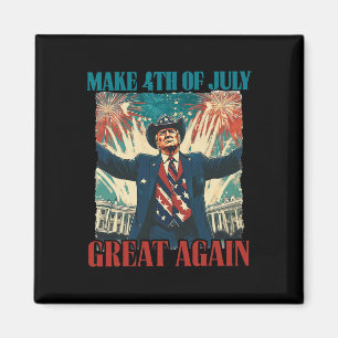 Aimant Feux d'artifice Drôle Trump Américain Faire 4 Juil
