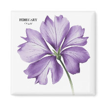 Février Fête d'anniversaire : Violet cadeau person
