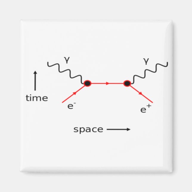 Aimant Feynman Diagram Physics (Devant)