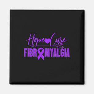 Aimant Fibro Sensibilisation Hope Cure Fibromyalgia Ribb 
