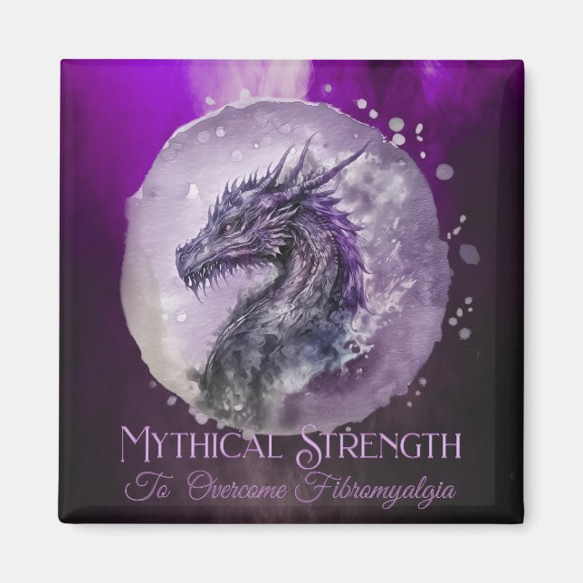 Aimant Fibromyalgie Sensibilisation Force mythique Dragon (Devant)