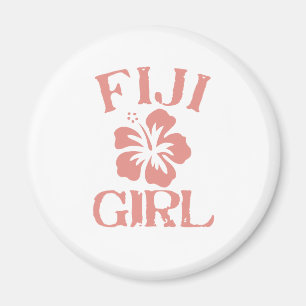 Aimant Fidji : Une fille rose
