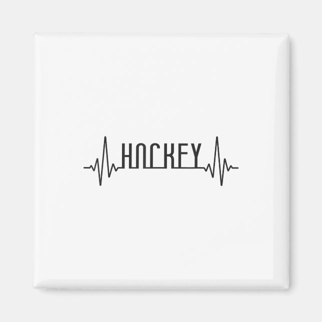 Aimant Field Hockey Heartbeat Hockey _1  (Devant)