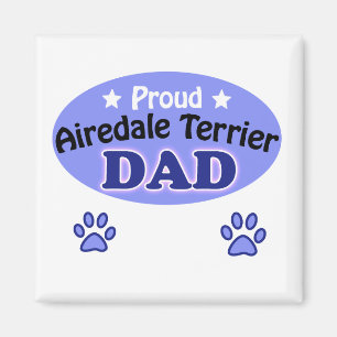 Aimant Fier Airedale Terrier papa