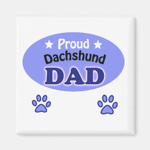 Aimant Fier Dachshund papa