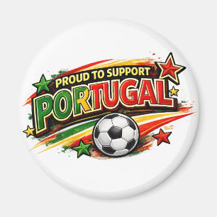 Aimant FIER DE SOUTENIR LE PORTUGAL   Fierté portugaise