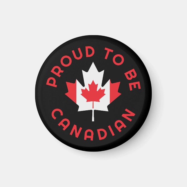 Aimant Fier D'Être Canadien (Devant)