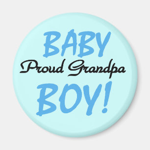 Aimant Fier Grand-Père Baby Boy Tshirts et cadeaux