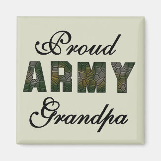 Aimant Fier Grand-Père de l'Armée Tshirts et cadeaux