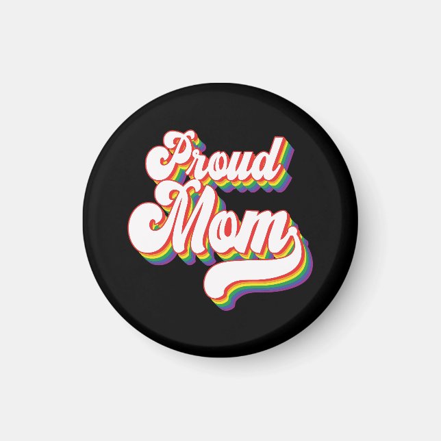 Aimant Fier maman de LGBTQ | Maman Gay pride | Soutien (Devant)
