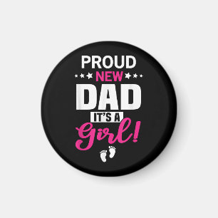 Aimant Fier Nouveau Papa C'est une fille