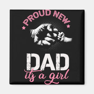 Aimant Fier Nouveau Papa C'est Une Fille Promu Papa Tee G