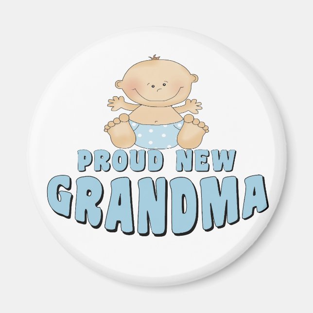 Aimant FIER NOUVEAU T-shirt grand-mère (Devant)