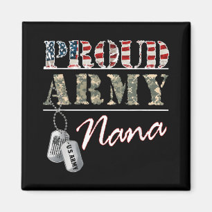Aimant Fière armée Nana American Flag vétéran militaire