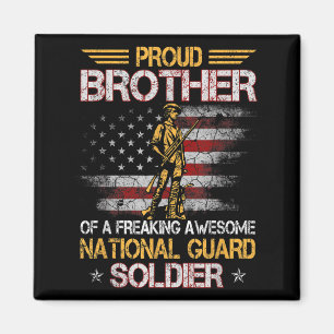 Aimant Fière Frère Du Soldat De La Garde Nationale Ancien