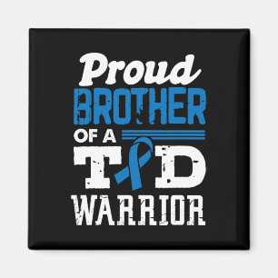 Aimant Fière Frère D'Un Guerrier Du T1D Sensibilisation A