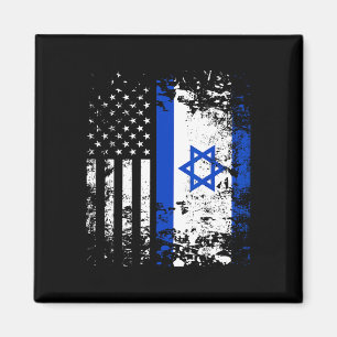 Aimant Fière Israélienne Drapeau Américain Fierté Patriot