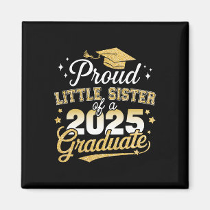 Aimant Fière Petite Soeur Cl De 2025 Graduate Senior Gra