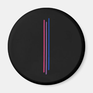 Aimant Fierté Bisexuelle subtile Goth Bi Pride Crâne