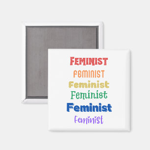 Aimant fierté féministe "marche de la femme"