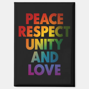 Aimant Fierté Paix Respect Unité Et Amour 