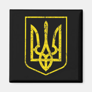 Aimant Fierté ukrainienne Drapeau ukrainien Armoiries Rus