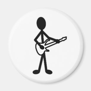 Aimant Figure de bâton guitariste