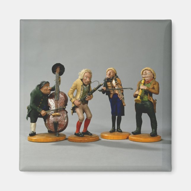 Aimant figurines caricaturales de musiciens (Devant)