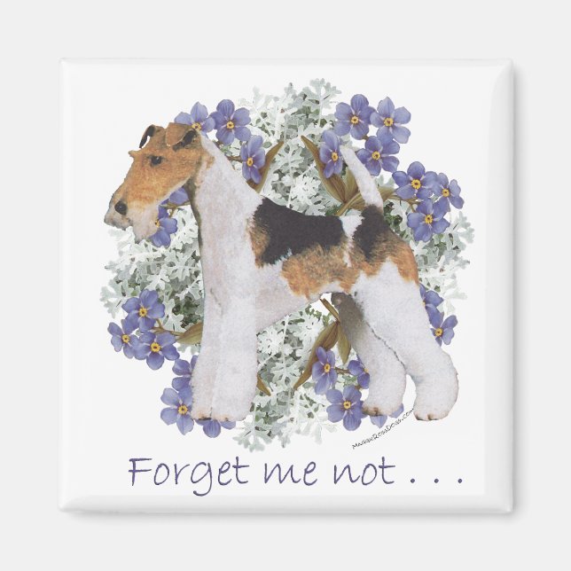 Aimant Fil Fox Terrier Forget-Me-Not (Devant)